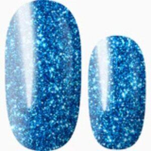 3 for 15 - LILY & FOX - OCEAN GODDESS Nail Stickers Wrap Strips Blue Glitter